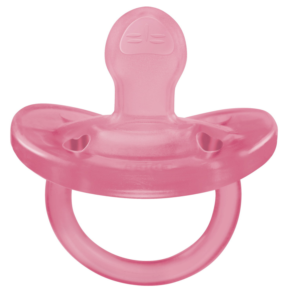 Suzeta Chicco PhysioSoft Silicon 16-36 luni Roz - imagine 2