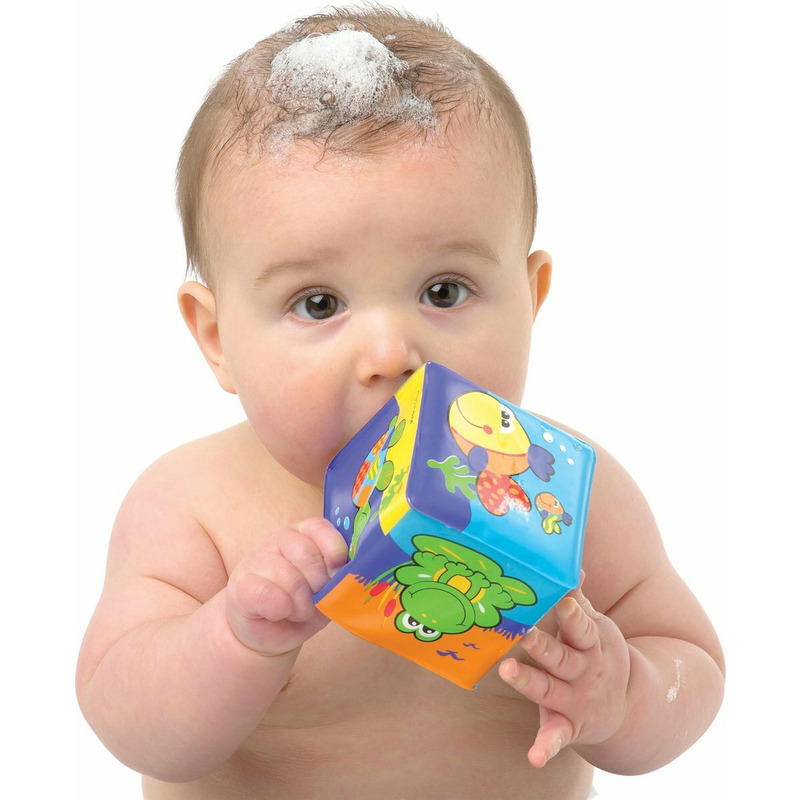 Set 6 Cuburi Moi Playgro Baie Animalute Marine