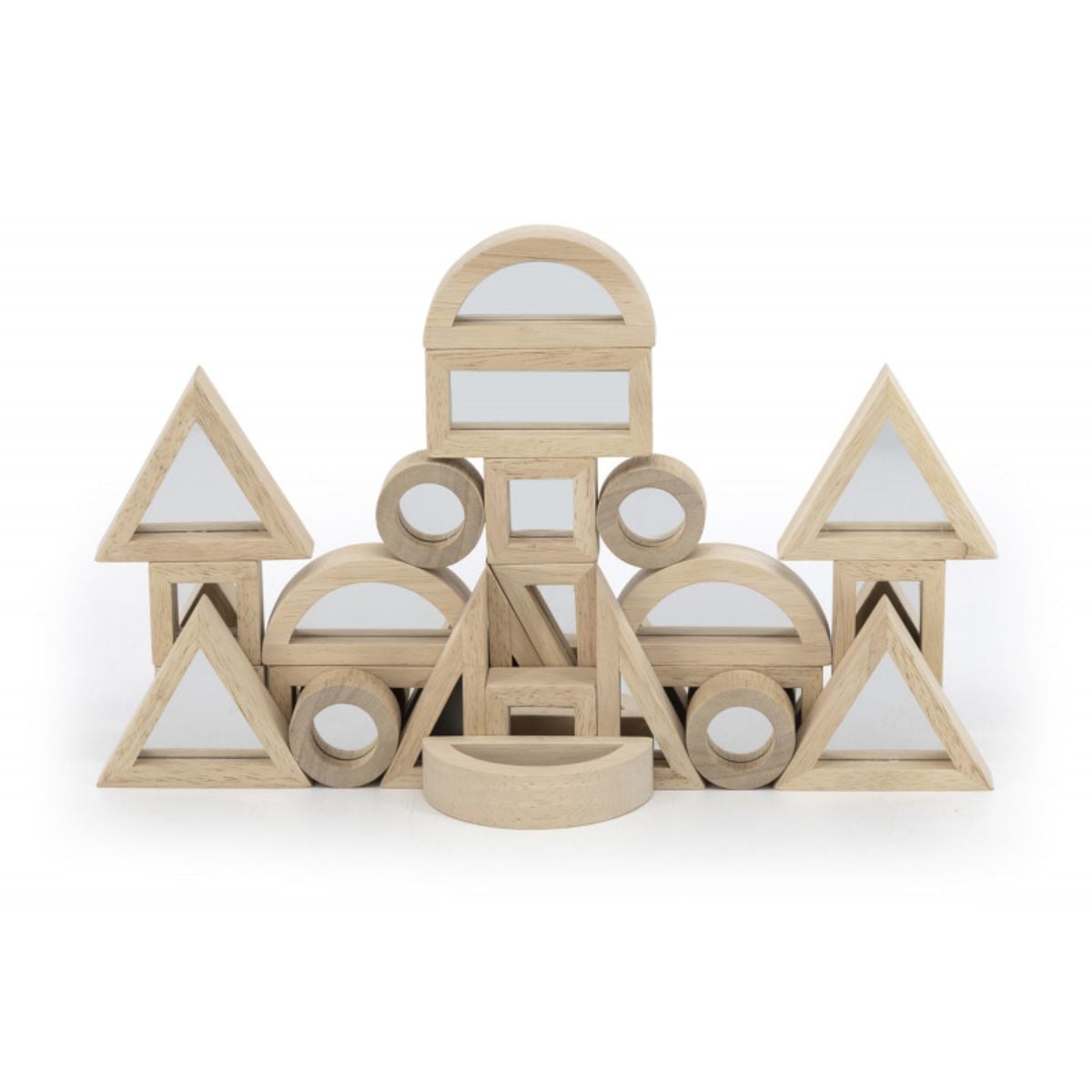 Set 24 Blocuri cu Oglinzi Viga | Jucărie Montessori