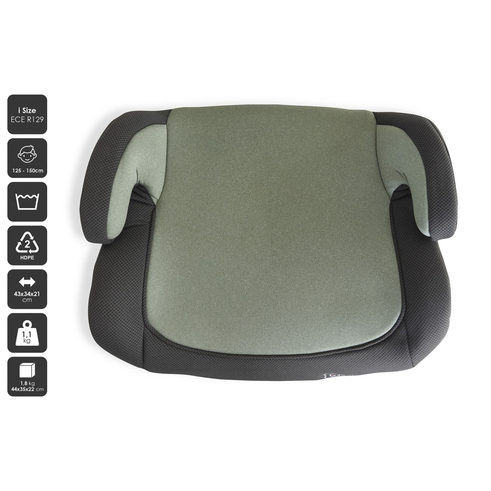 BabyGo Booster i-Size Melange 125-150 cm, Siguranță R129 - imagine 2