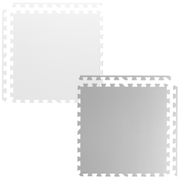 Salteluta joaca Ricokids 180x180 cm Puzzle Gri