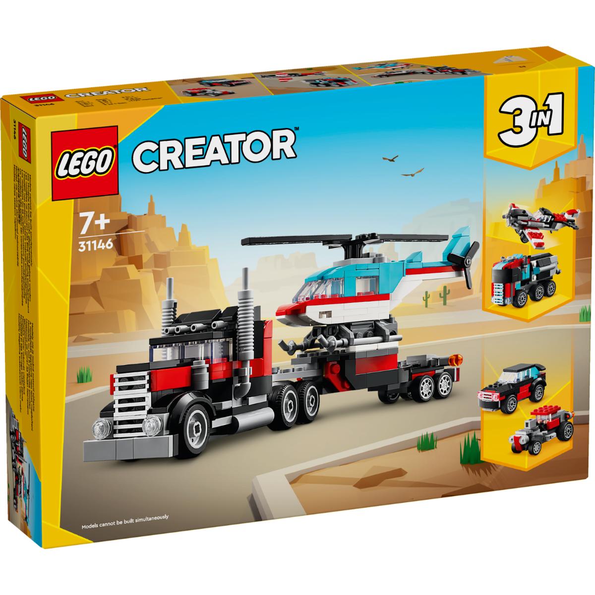 LEGO Creator 31146 Camioneta & Elicopter, Set 3-in-1