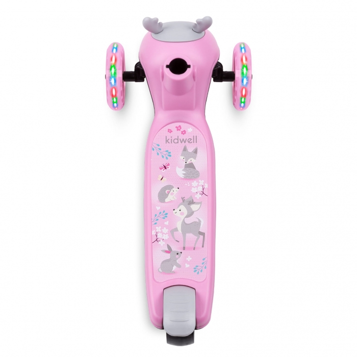 Trotineta Kidwell Zoocar Deer LED, 3 ani+ - imagine 6