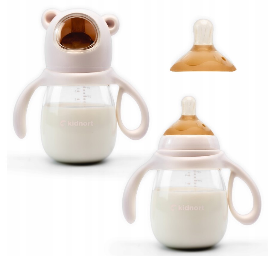 Biberon anti-colici Kidnort Jordbaer 240ml - imagine 2
