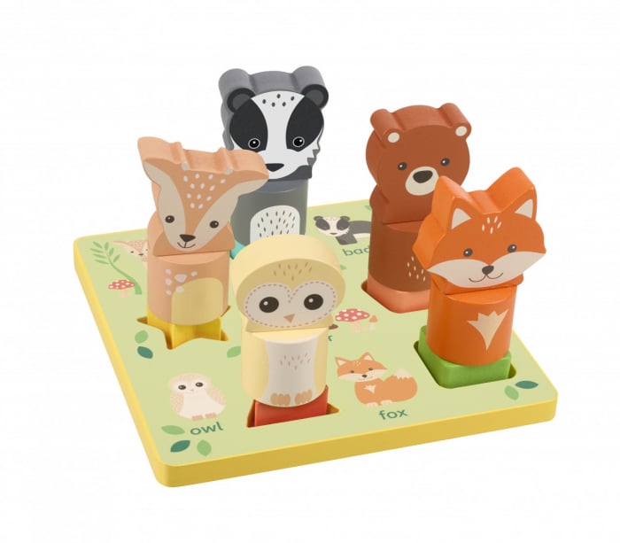 Puzzle 3D Animale Orange Tree Toys, Lemn FSC