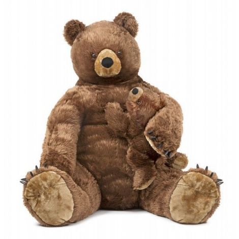 Urs Brun Gigant cu Pui | Melissa & Doug - imagine 2