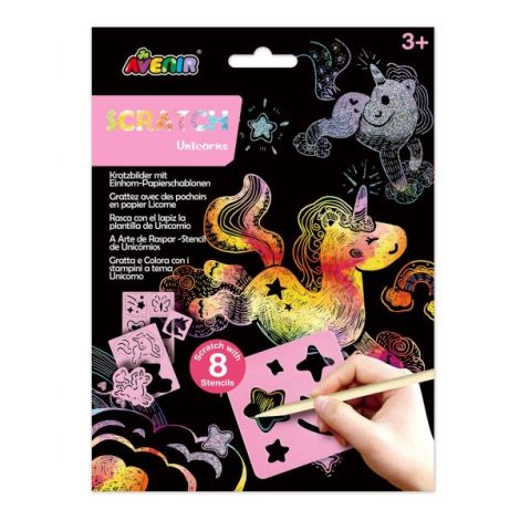 Avenir Scratch Art Unicorn - Set Creativ 3+