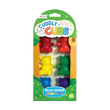 Creioane Degete Ursuleți Ooly Set 6 Culori
