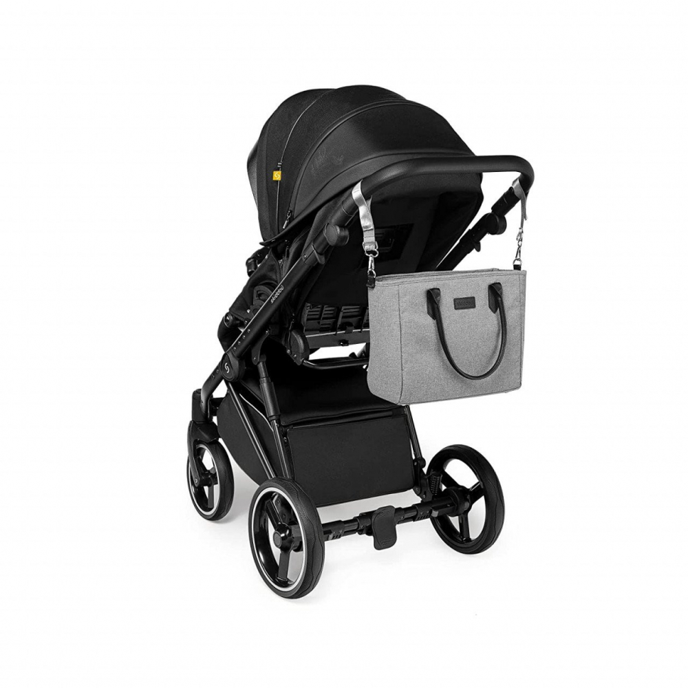 Geanta Multifunctionala Skiddou Ingrid Gri-Negru - imagine 2