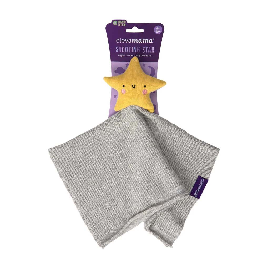 Paturica Clevamama Bumbac Organic cu Jucărie Star