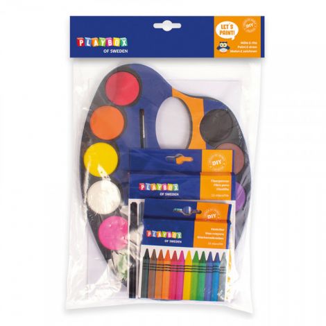 Playbox Set Starter Desen - 12 Acuarele + Carioci - imagine 3