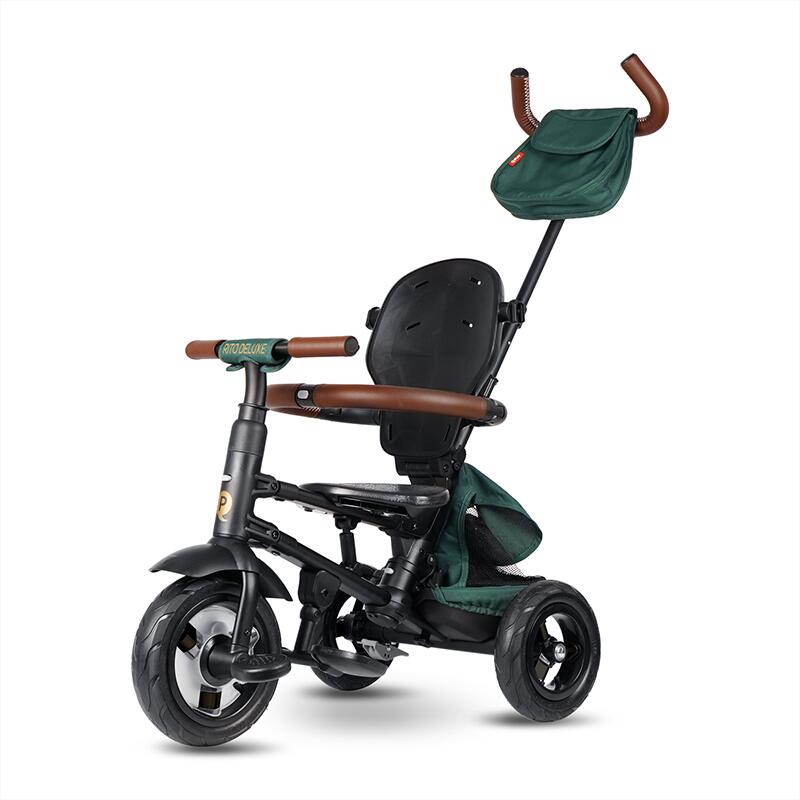 Tricicleta QPlay Rito Deluxe Verde, Pliabilă - imagine 7