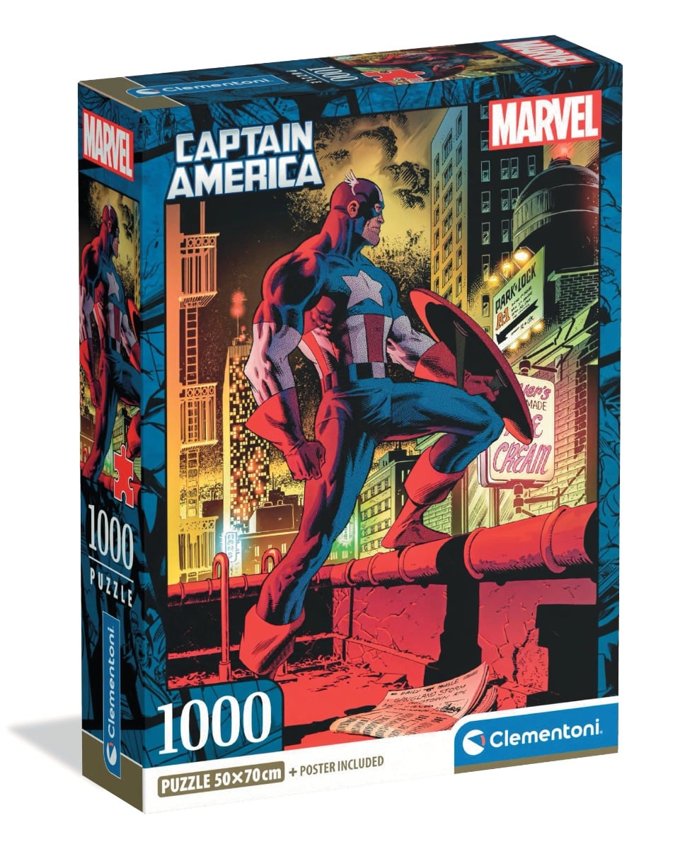 Puzzle Captain America 1000 piese Clementoni