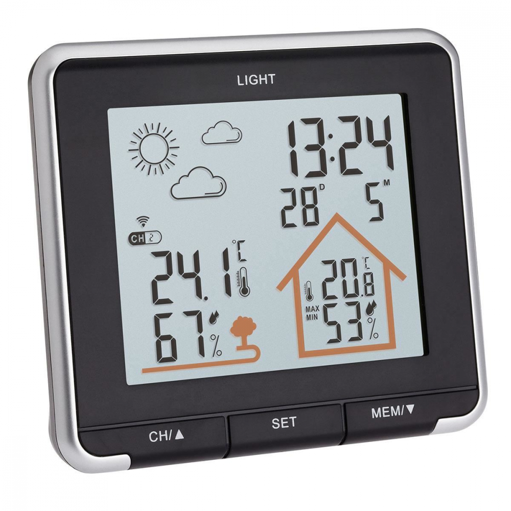 Stație Meteo Wireless TFA 35.1153.01, Negru - imagine 6