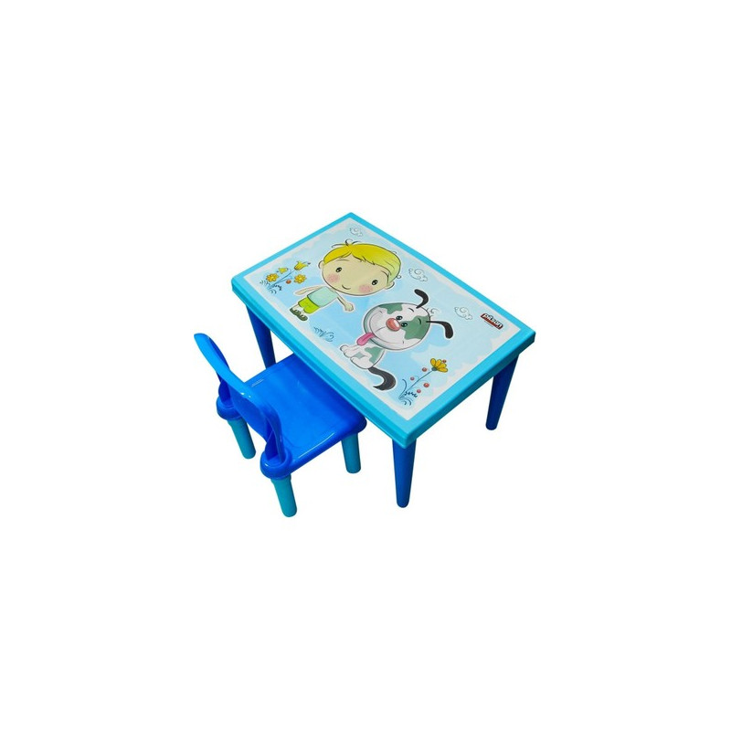Set Masa si Scaun Pilsan Modern Study Blue - imagine 5