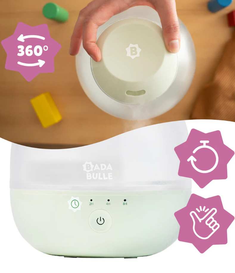 Umidificator Badabulle Bubble cu Lampa Veghe - imagine 3