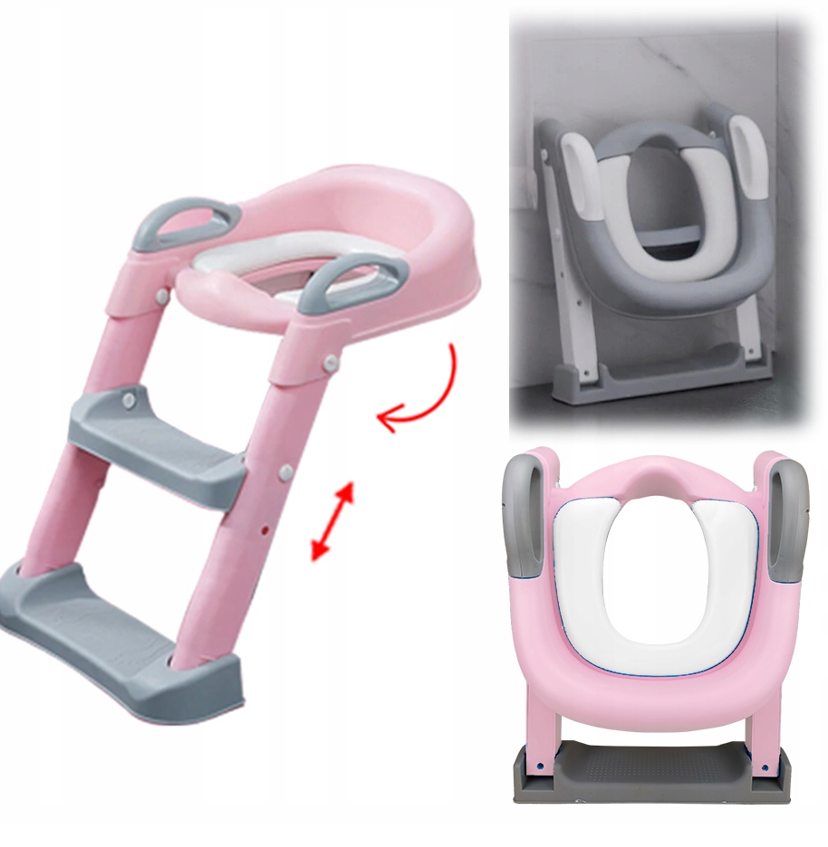 Reductor Toaleta Little Mom Pliabil Pink - imagine 6