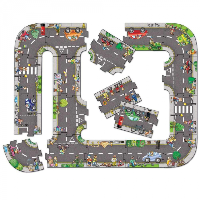 Puzzle Podea Orchard Toys Traseu Masini