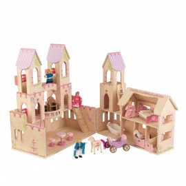 Kidkraft Casută Păpuși Princess Castle cu Accesorii