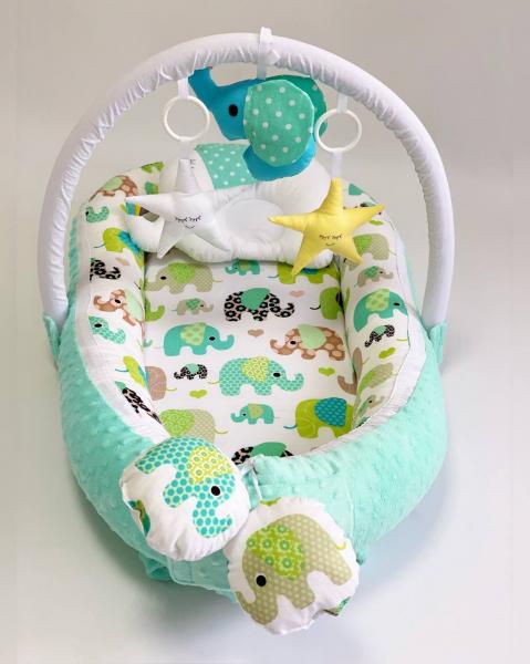 Babynest Plush MyKids Elephant Blue