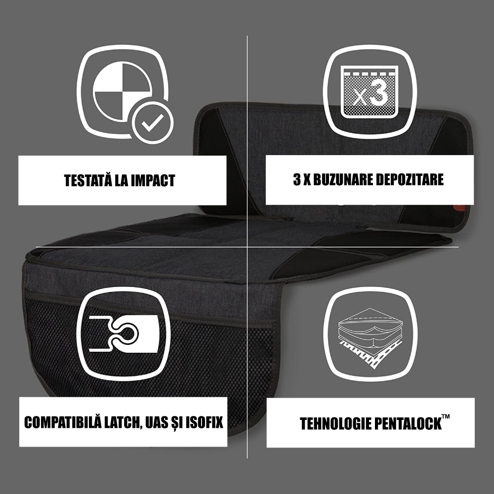 Diono Super Mat - Protecție Banchetă Auto Gri - imagine 4