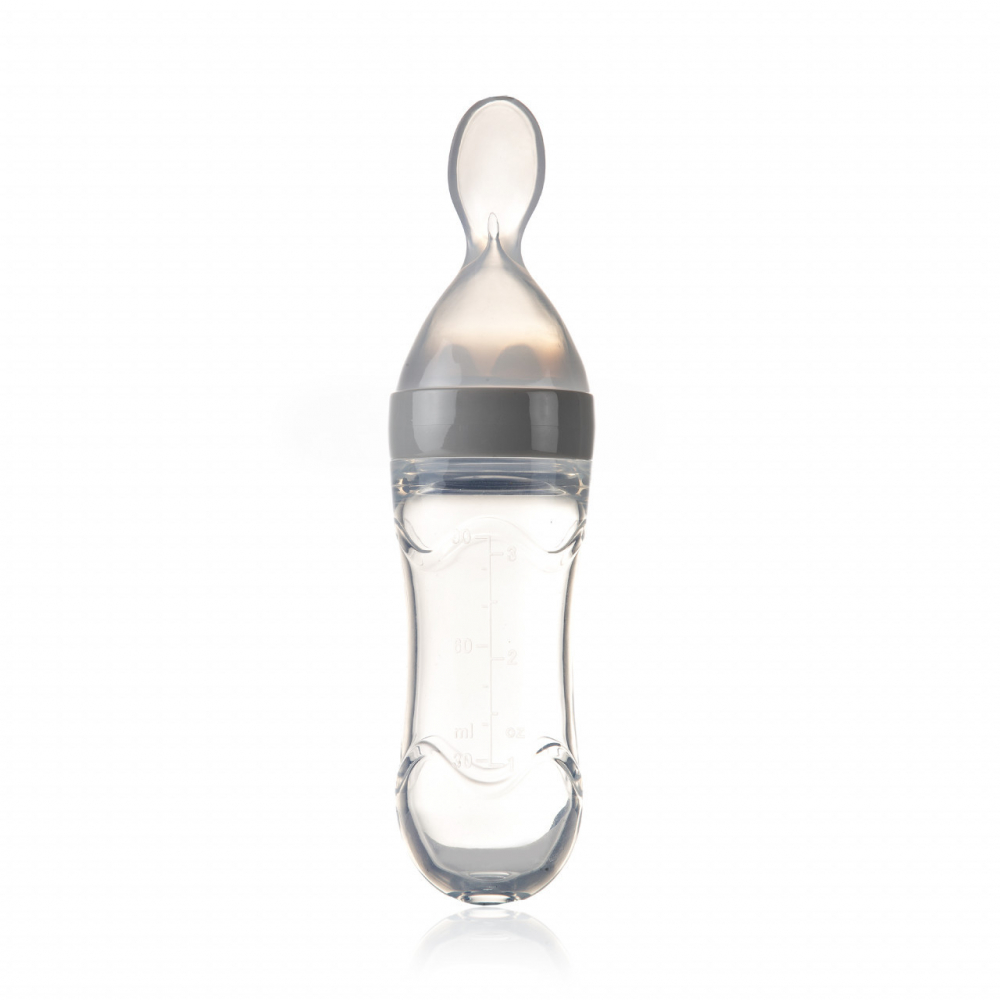 Linguriță cu rezervor BabyJem, 90 ml, Gri - imagine 5