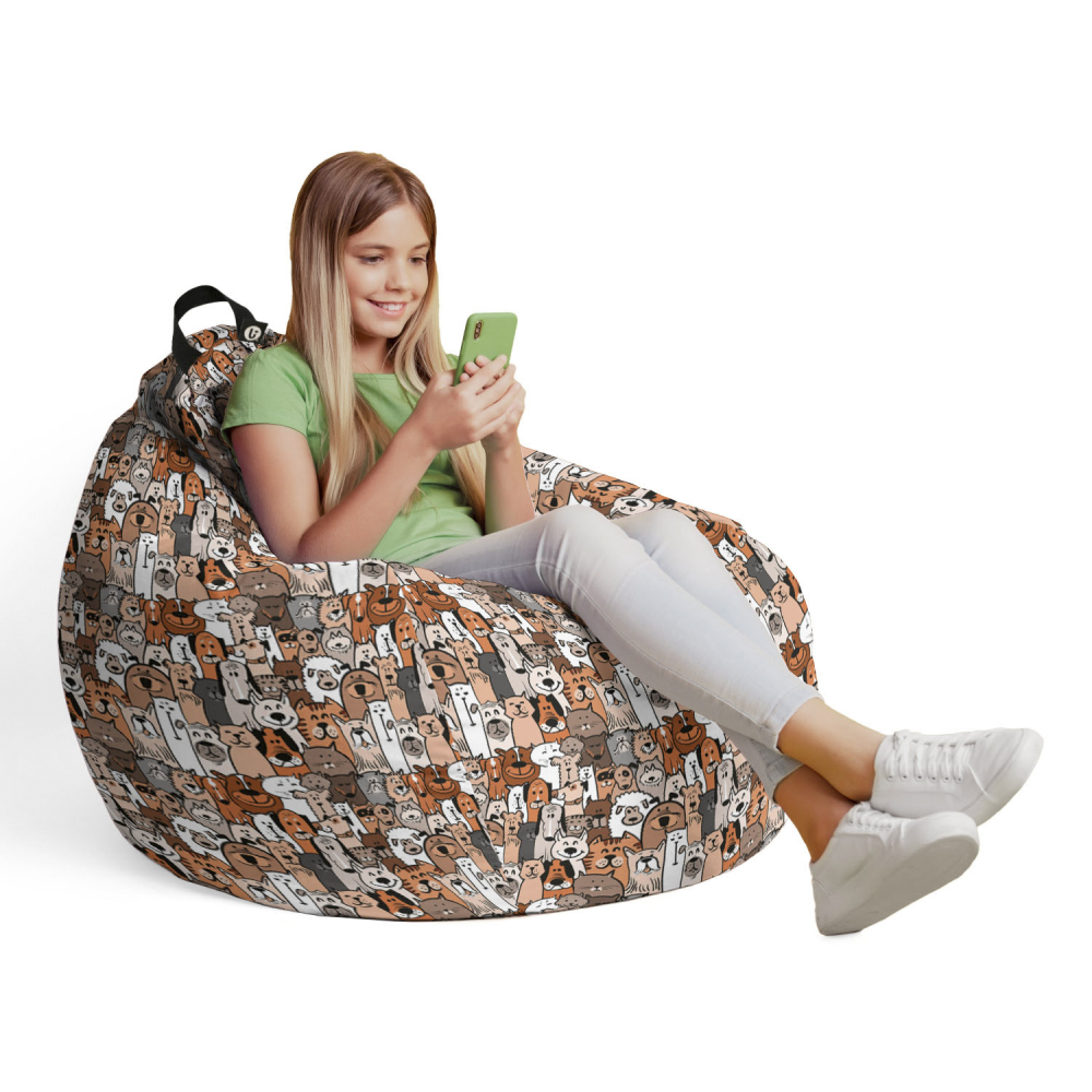 Husă Puf Bean Bag Para L fără umplutură | Updeco - imagine 4