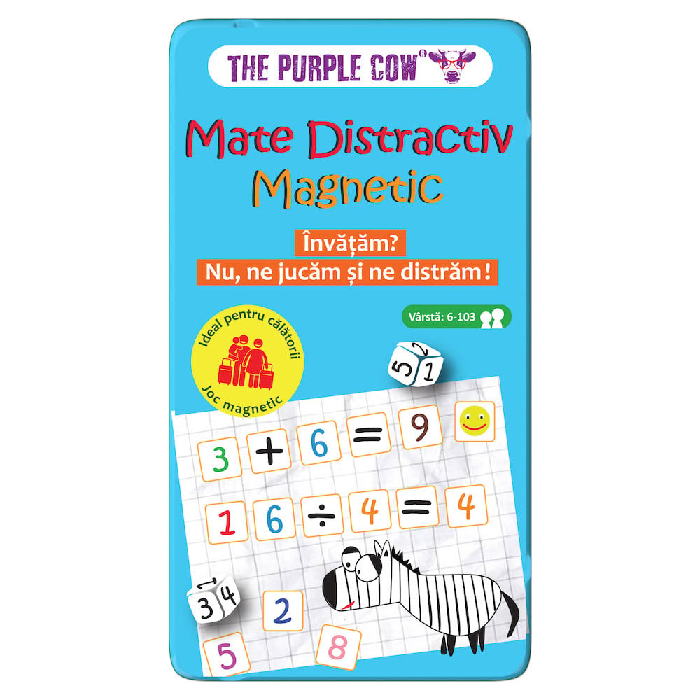 Joc Matematic Magnetic Purple Cow | Mate Distractiv