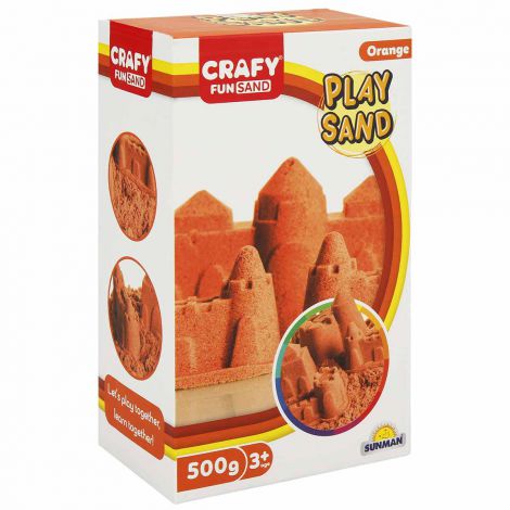 Nisip Kinetic Crafy Orange, 500g - Fun Sand