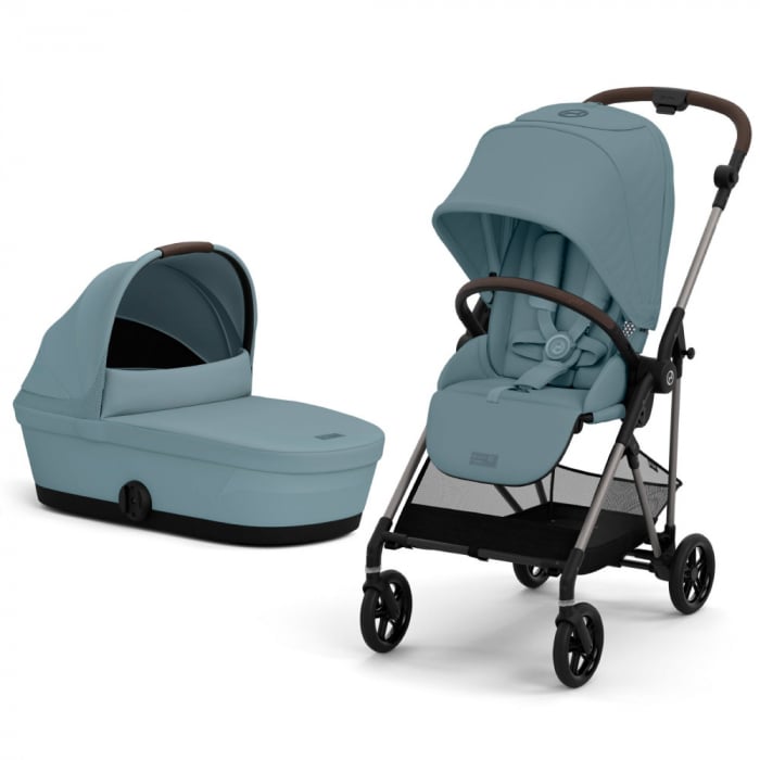 Cybex Melio B 2 in 1 Stormy Blue - Compact și Ușor