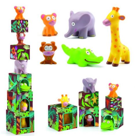 Maxi Topanijungle Djeco - Turn Stivuibil Educativ