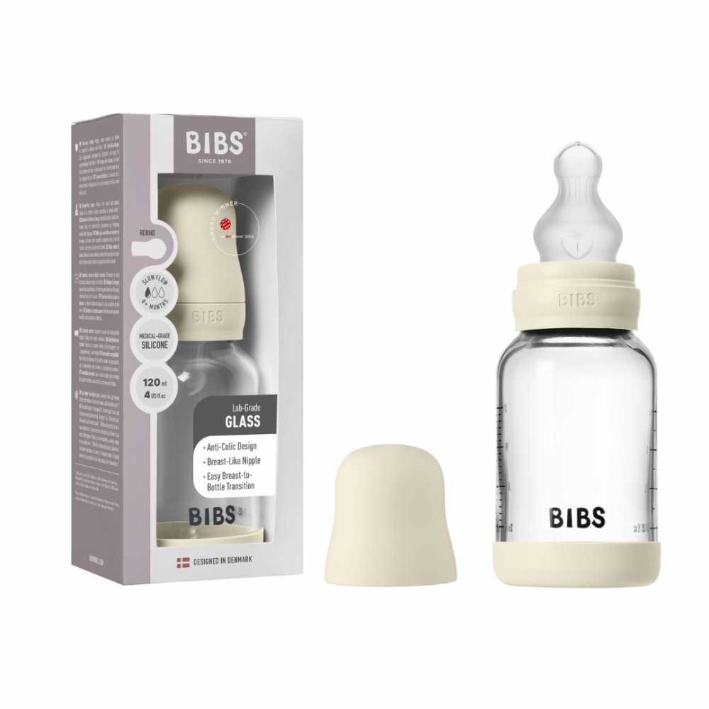 Bibs Biberon Anticolici Sticlă 120ml Ivory - imagine 5