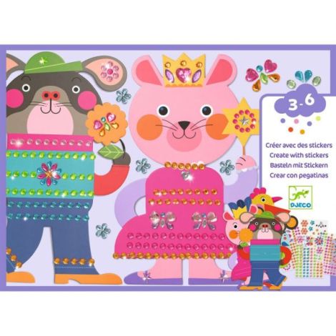 Djeco Decorat Strasuri - Joc Creativ Animale - imagine 4