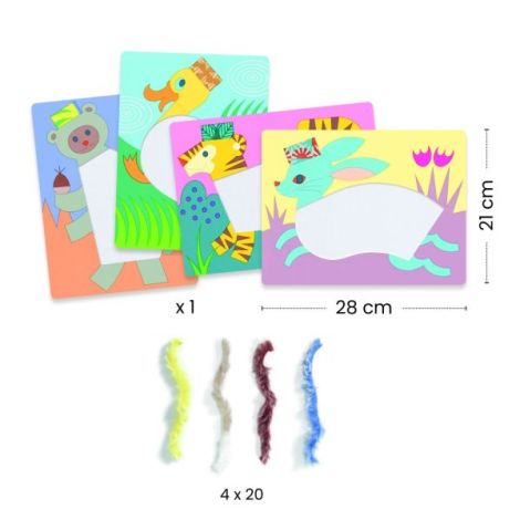 Atelier creativ Animalute Djeco 3-6 ani - imagine 5