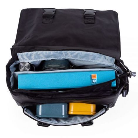 Childhome Ghiozdan My School Bag Negru - Ergonomic - imagine 4