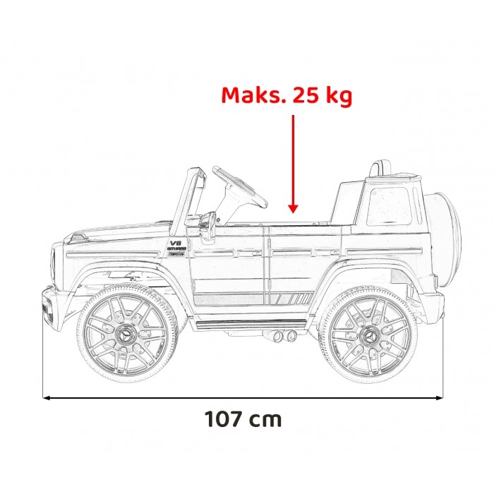 Masinuta Electrica Mercedes AMG G63 50W