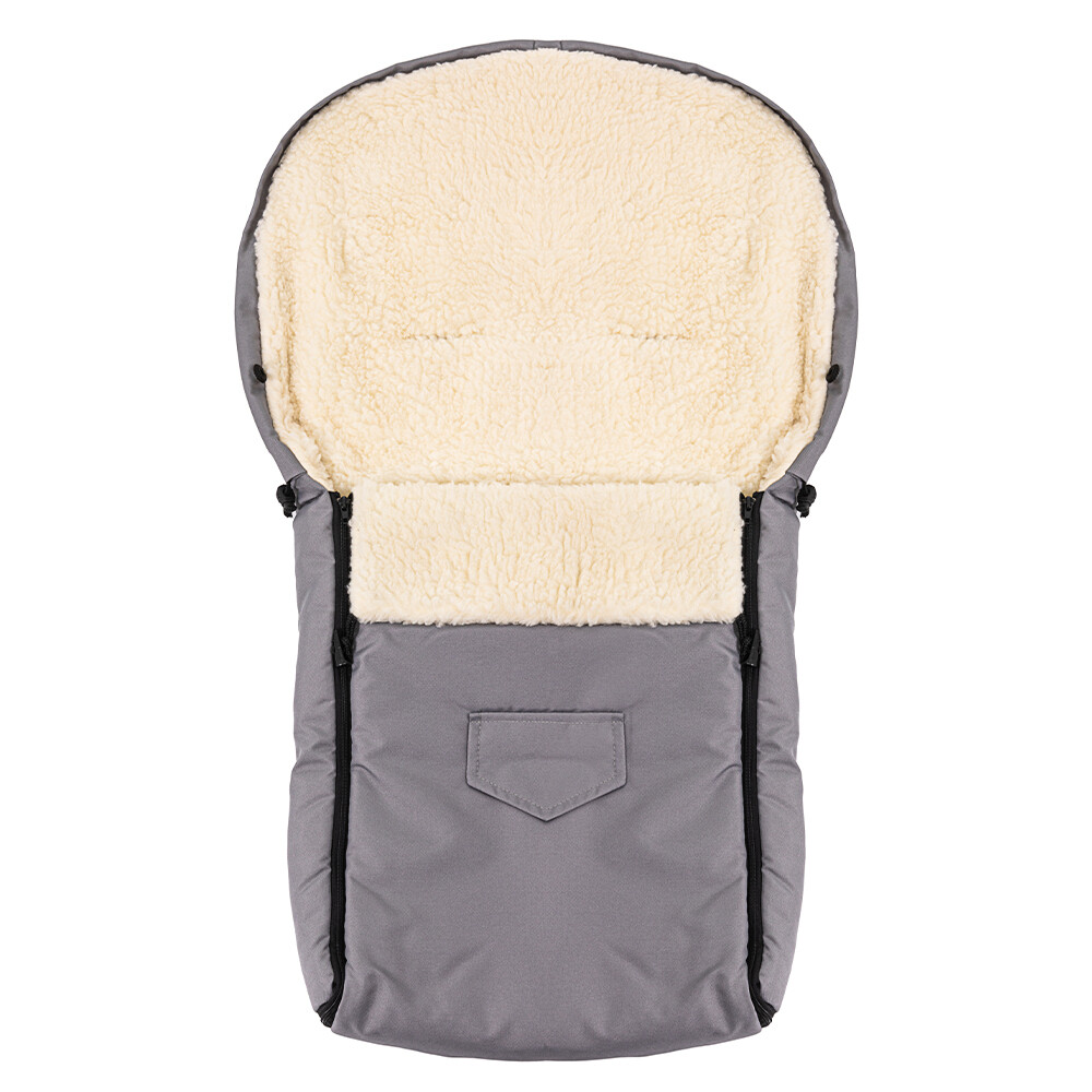 Sac Iarnă Impermeabil Nativo, Lână, Gri, 95x40 cm - imagine 3