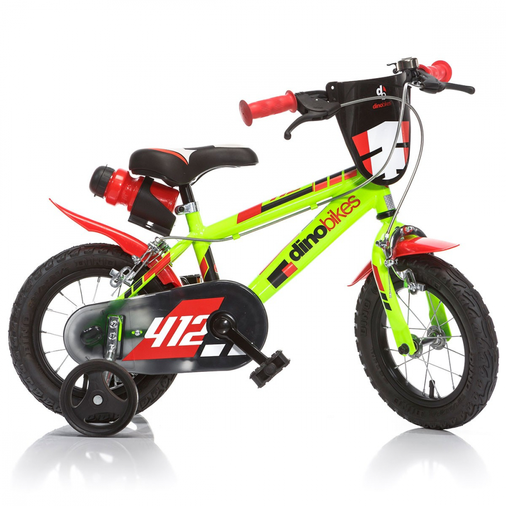 Bicicleta Dino Bikes 12 inch Verde, 2-4 Ani - imagine 2