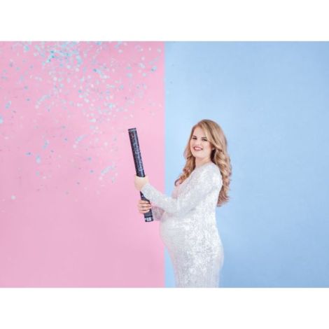 Tun Confetti Gender Reveal Bleu Party Deco - imagine 6