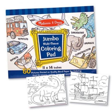Caiet Colorat Jumbo Melissa & Doug, 50 Desene - imagine 2