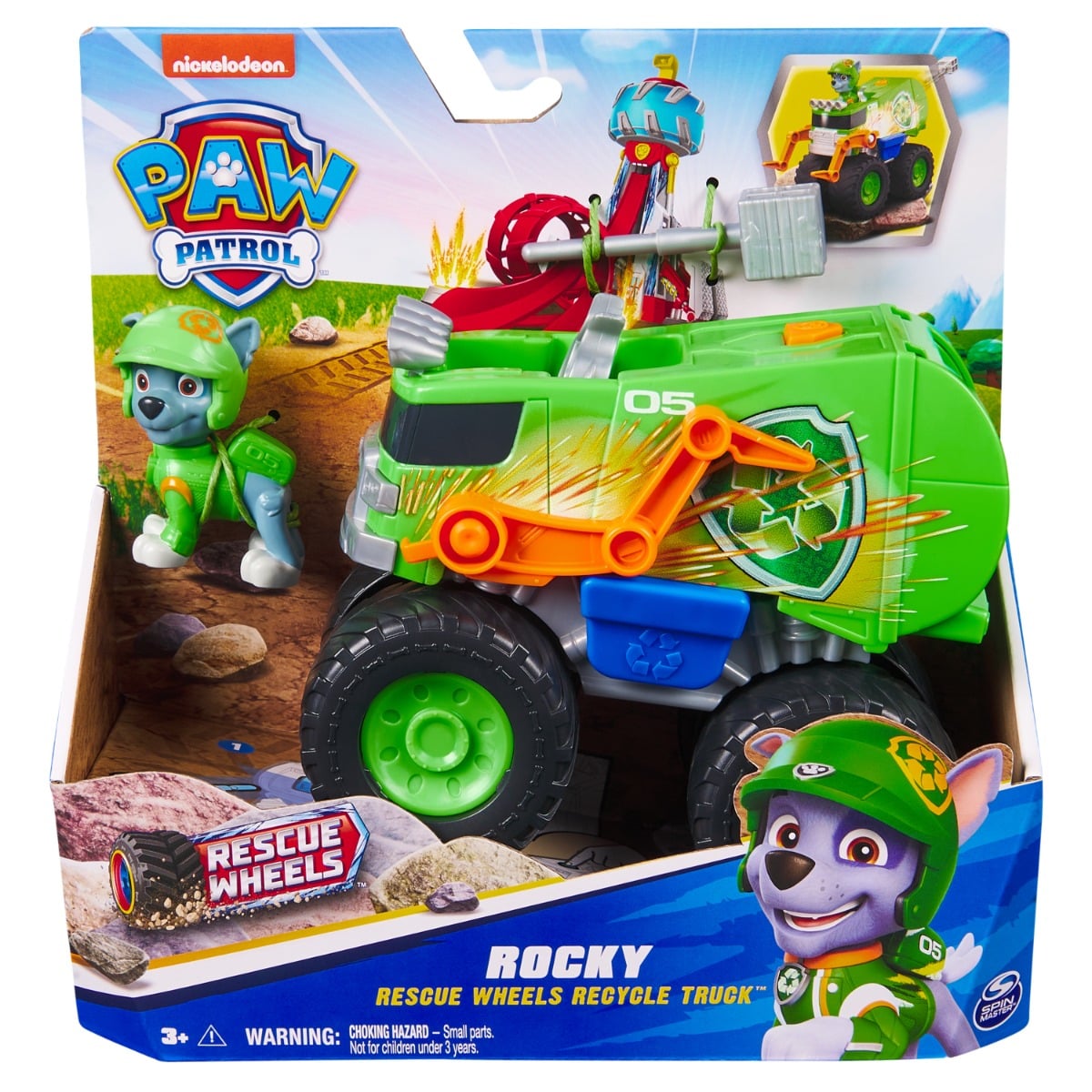 Paw Patrol Rocky Camion Reciclare - Joc Ecologic