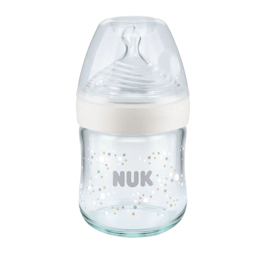 Biberon Nuk Nature Sense 120ml, Alb, 0-6 luni - imagine 2