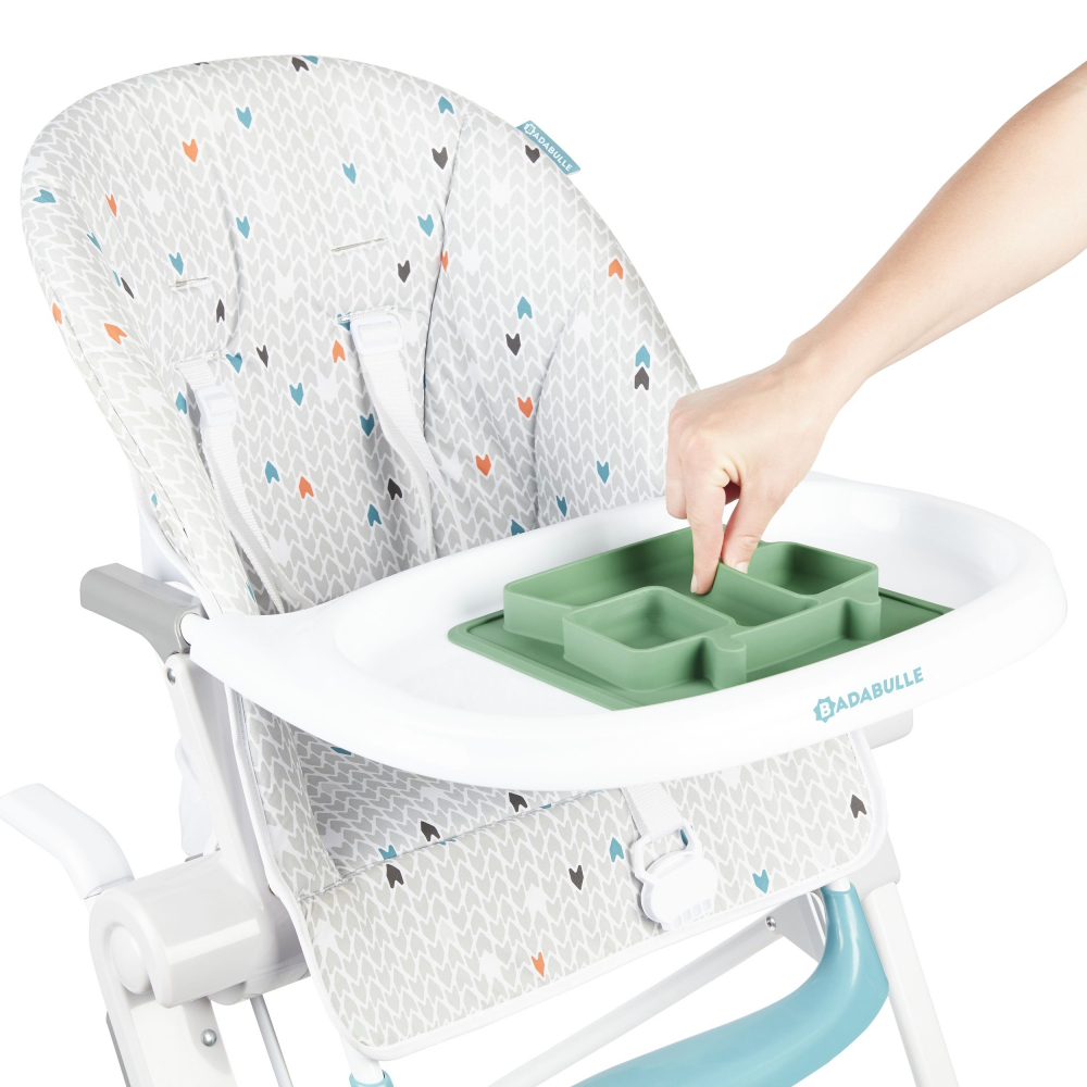 Tava Anti-alunecare Badabulle, 3 Compartimente - imagine 2