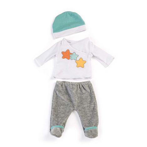 Set Pijama Gri Miniland pentru Papușă 40 cm