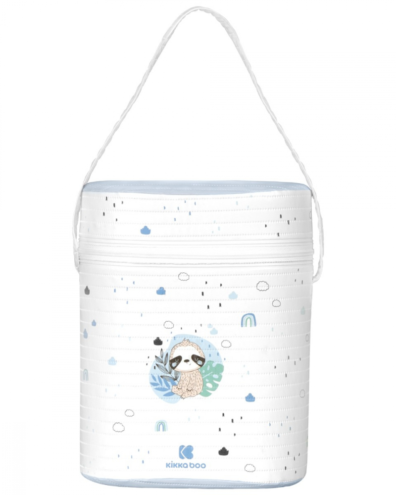 Suport Termoizolant KikkaBoo Savanna Blue 2 Biberoane - imagine 2