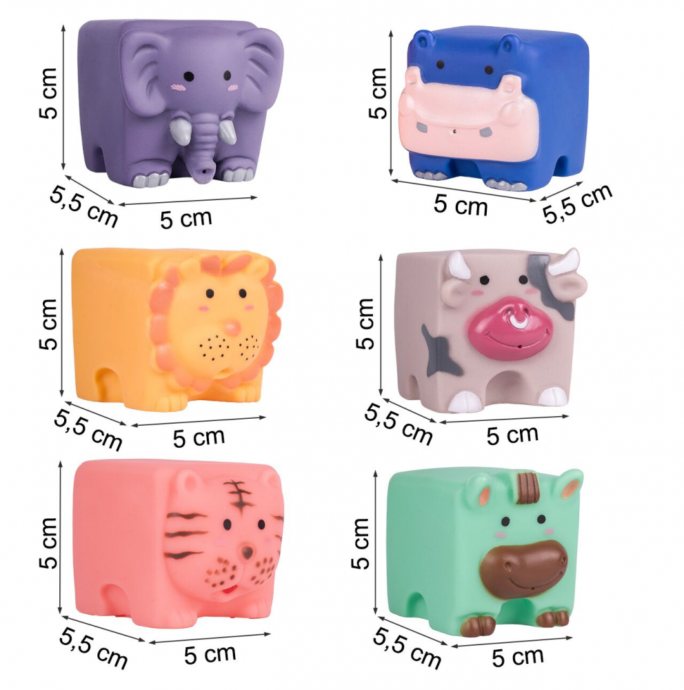 Set 6 Jucării Baie Malplay Happy Animals - imagine 5
