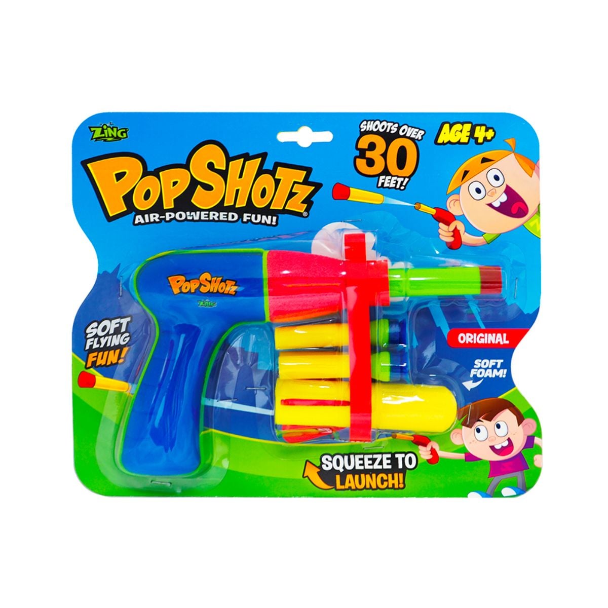 Pistol cu sageti Zing Pop Shotz Albastru