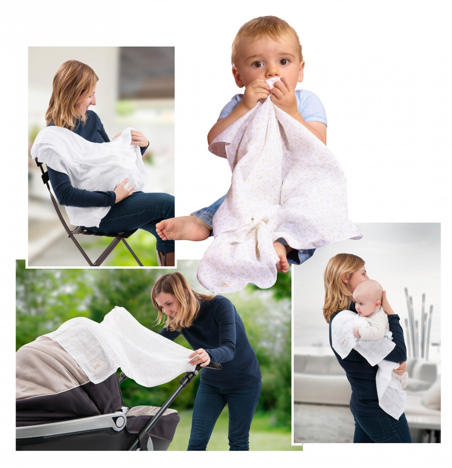 Set 4 scutece bumbac Vulli, 70x70 cm - imagine 5