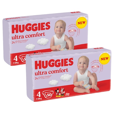 Huggies Ultra Comfort 100 buc, Nr. 4 (7-18 kg) - imagine 7