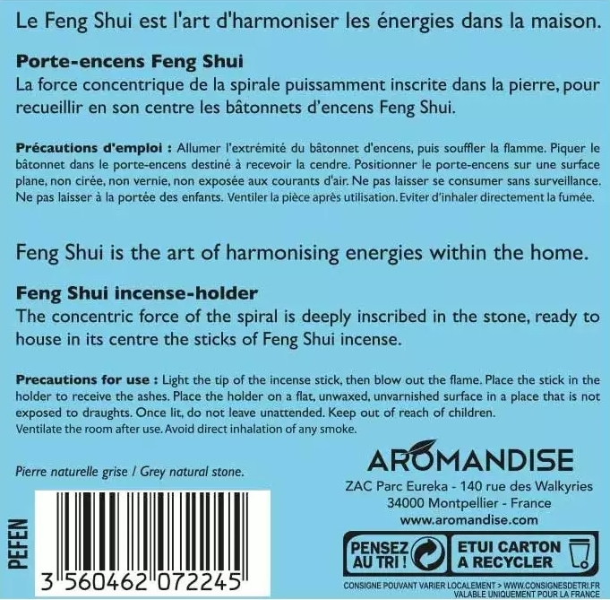 Suport Feng Shui Aromandise, Piatră - imagine 3